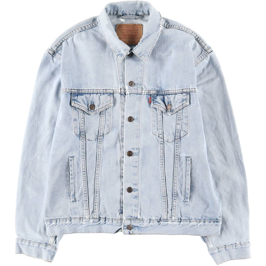 90'S Levi's 70503-0482 Euro Model Denim Jacket, Men's XL, Vintage cotton blue type Vintage Second Hand