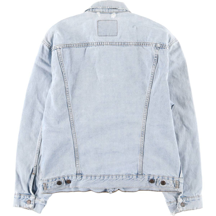 90'S Levi's 70503-0482 Euro Model Denim Jacket, Men's XL, Vintage cotton blue type Vintage Second Hand