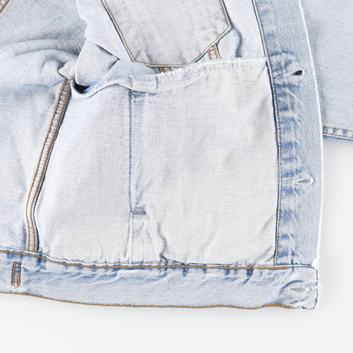 90'S Levi's 70503-0482 Euro Model Denim Jacket, Men's XL, Vintage cotton blue type Vintage Second Hand