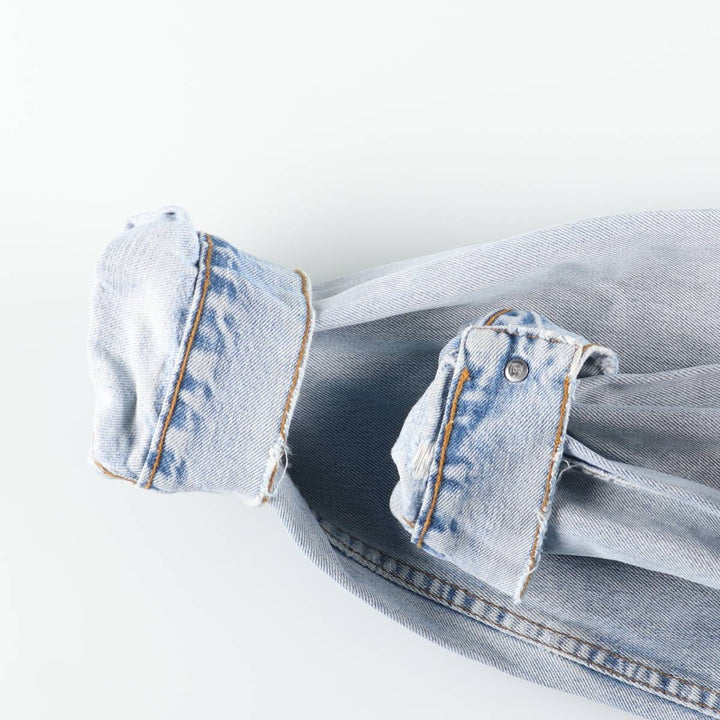 90'S Levi's 70503-0482 Euro Model Denim Jacket, Men's XL, Vintage cotton blue type Vintage Second Hand