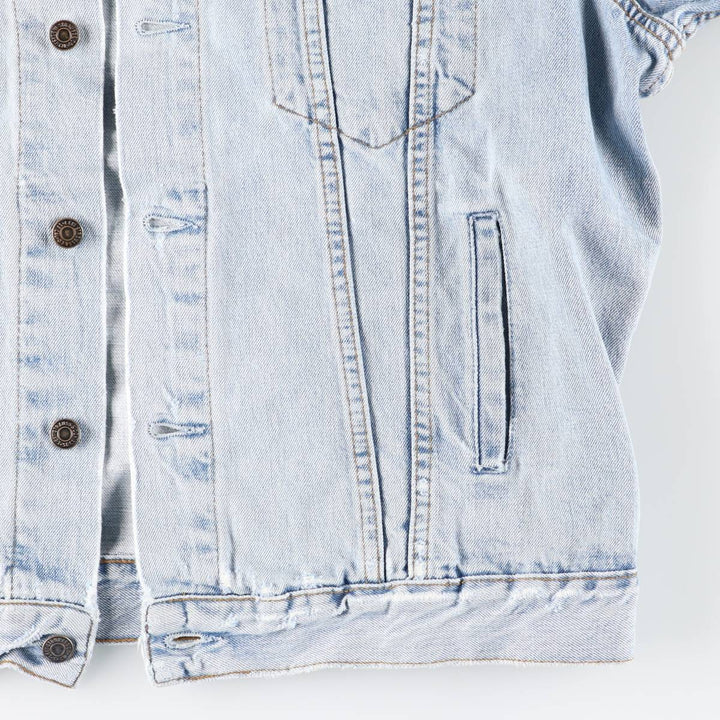 90'S Levi's 70503-0482 Euro Model Denim Jacket, Men's XL, Vintage cotton blue type Vintage Second Hand