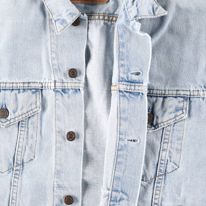 90'S Levi's 70503-0482 Euro Model Denim Jacket, Men's XL, Vintage cotton blue type Vintage Second Hand