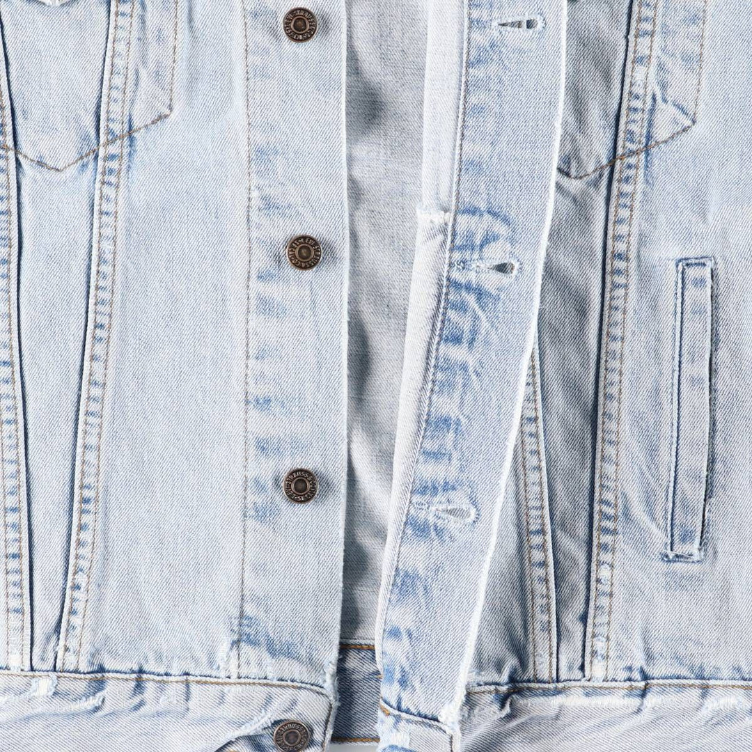 90'S Levi's 70503-0482 Euro Model Denim Jacket, Men's XL, Vintage cotton blue type Vintage Second Hand