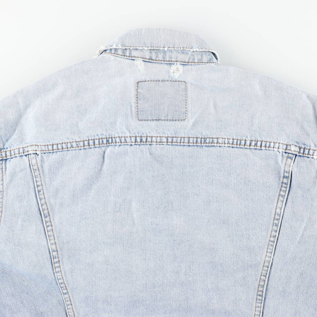 90'S Levi's 70503-0482 Euro Model Denim Jacket, Men's XL, Vintage cotton blue type Vintage Second Hand