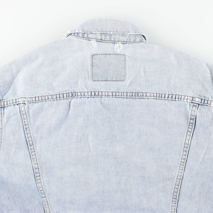 90'S Levi's 70503-0482 Euro Model Denim Jacket, Men's XL, Vintage cotton blue type Vintage Second Hand
