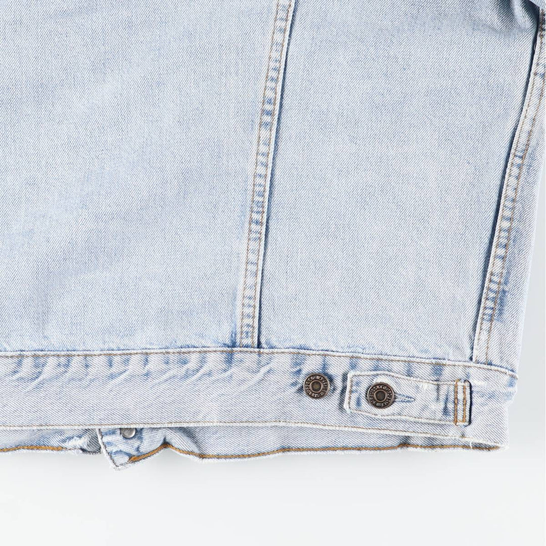 90'S Levi's 70503-0482 Euro Model Denim Jacket, Men's XL, Vintage cotton blue type Vintage Second Hand