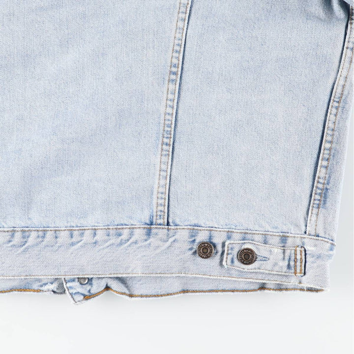 90'S Levi's 70503-0482 Euro Model Denim Jacket, Men's XL, Vintage cotton blue type Vintage Second Hand