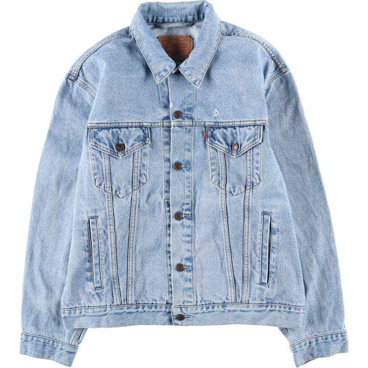 90'S Levi's 70503-0210 denim jacket, G-jacket, men's XL size, vintage cotton blue type Vintage Second Hand