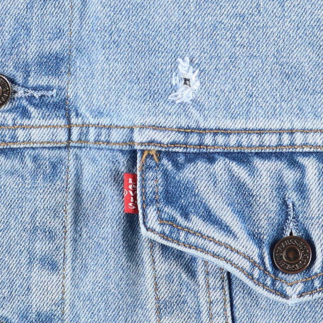 90'S Levi's 70503-0210 denim jacket, G-jacket, men's XL size, vintage cotton blue type Vintage Second Hand
