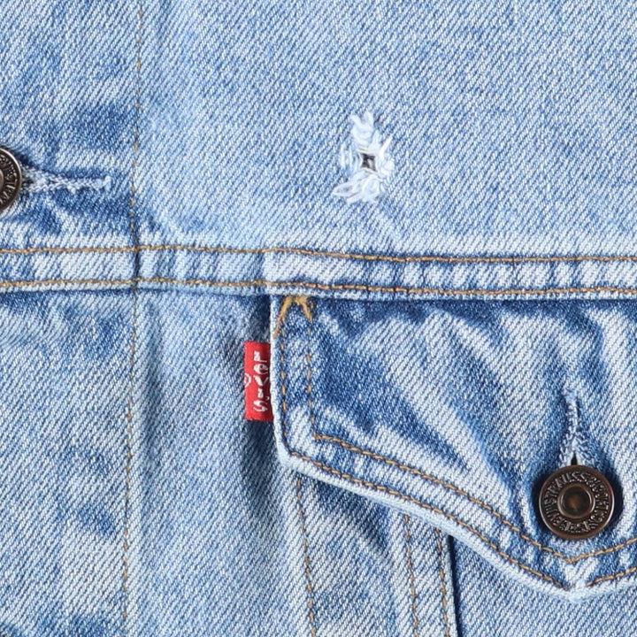 90'S Levi's 70503-0210 denim jacket, G-jacket, men's XL size, vintage cotton blue type Vintage Second Hand