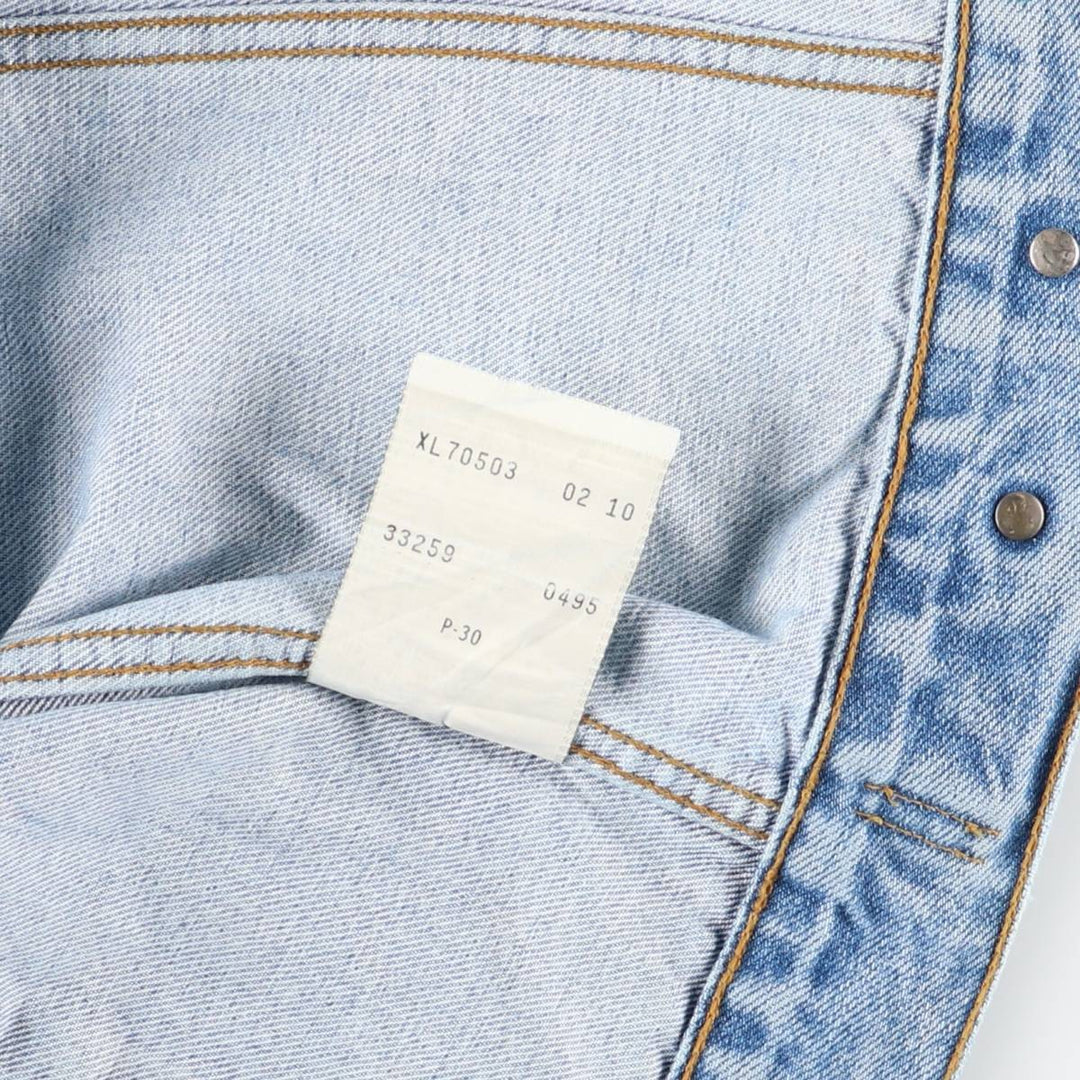 90'S Levi's 70503-0210 denim jacket, G-jacket, men's XL size, vintage cotton blue type Vintage Second Hand