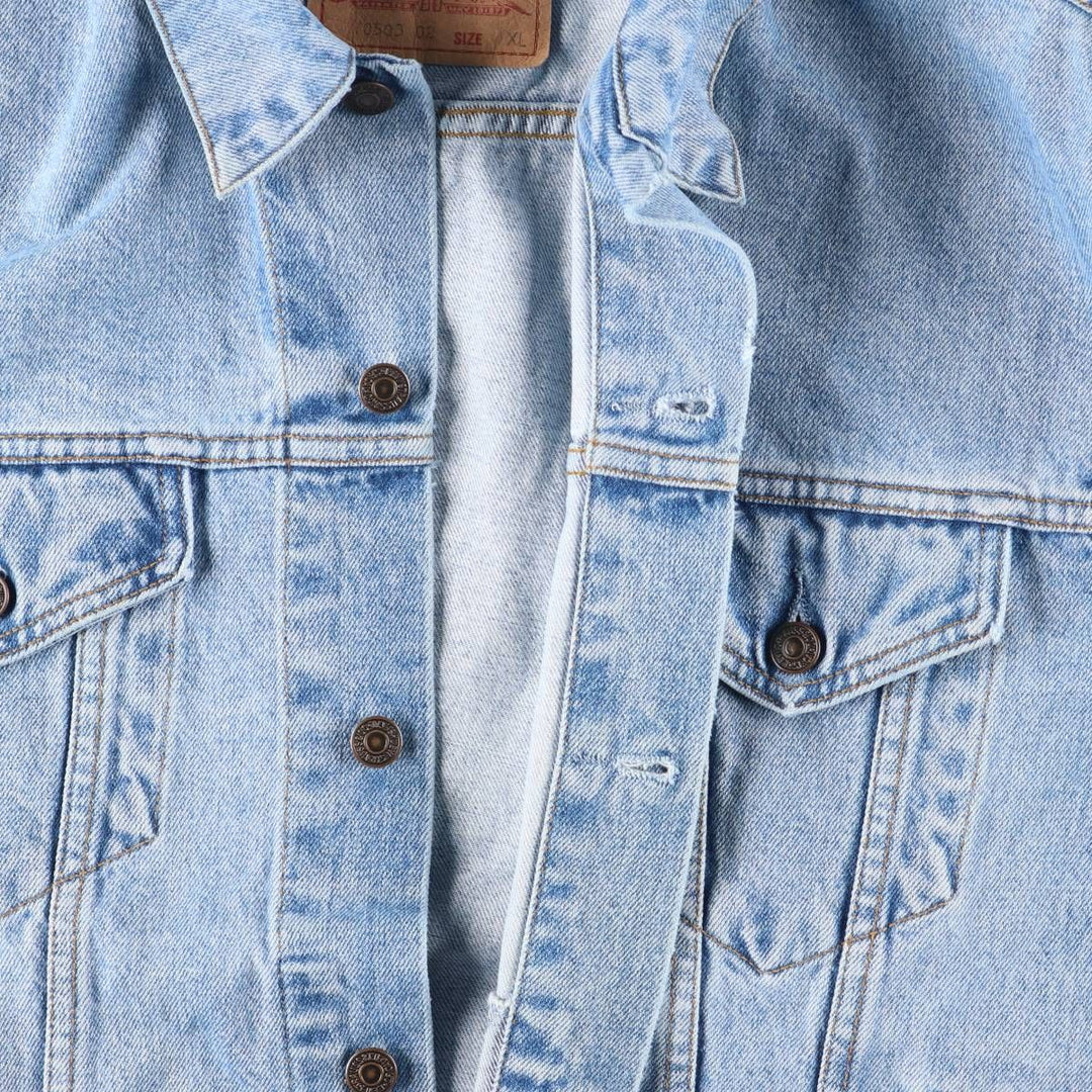 90'S Levi's 70503-0210 denim jacket, G-jacket, men's XL size, vintage cotton blue type Vintage Second Hand