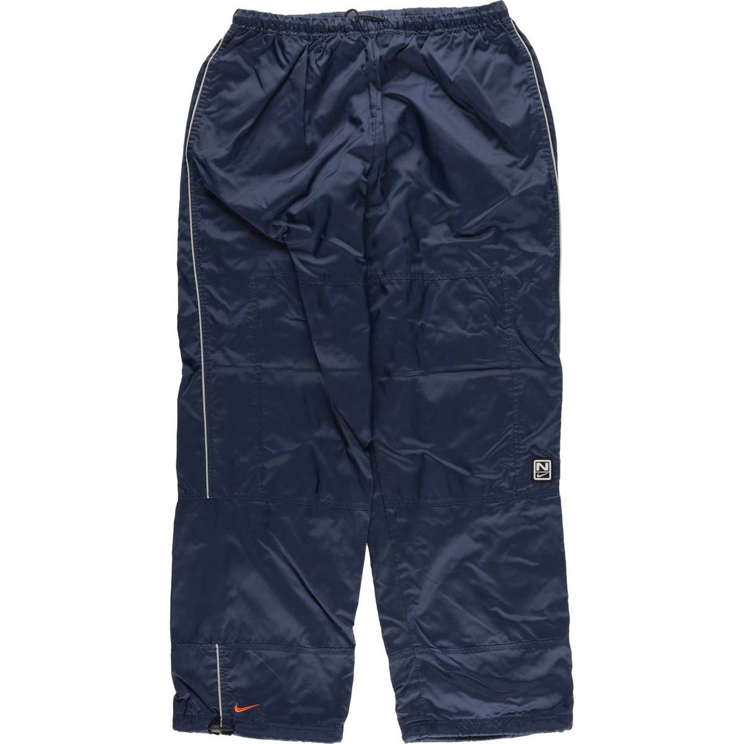 00'S Nike Nylon Pants Shaka Shaka Pants Men's XL Nylon navy blue type Vintage Second Hand