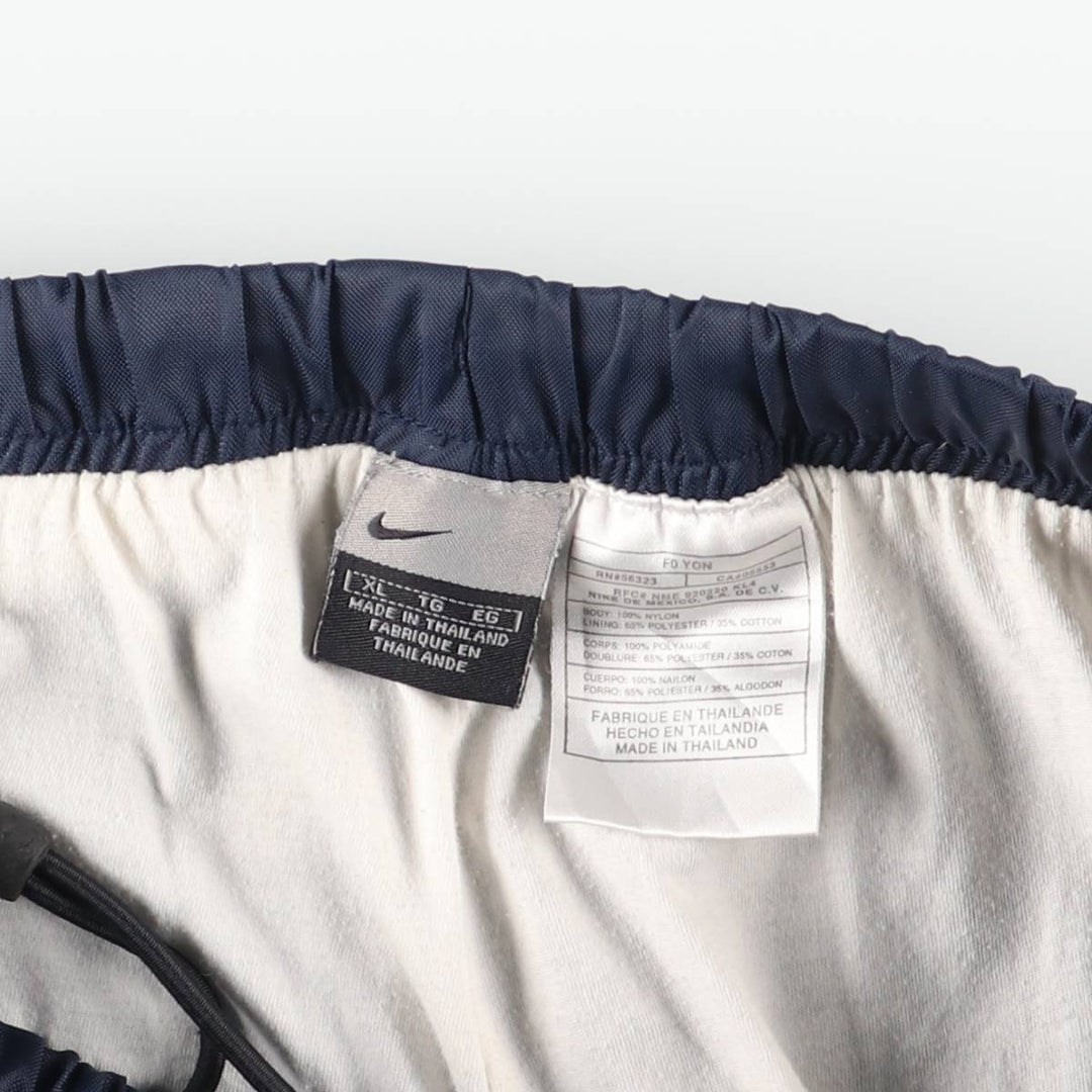 00'S Nike Nylon Pants Shaka Shaka Pants Men's XL Nylon navy blue type Vintage Second Hand