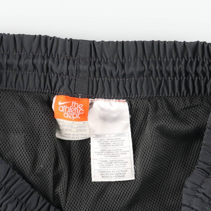 Nike NIKE Warm-up pants, nylon pants, rustling pants, men's size L polyester black type Vintage Second Hand