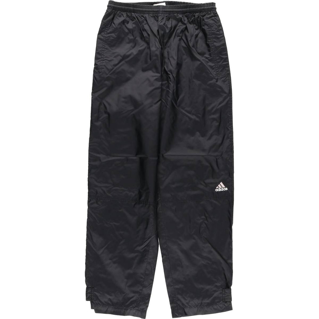 00'S Adidas nylon pants, rustling pants, men's size M Nylon black type Vintage Second Hand