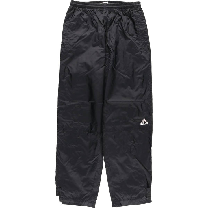 00'S Adidas nylon pants, rustling pants, men's size M Nylon black type Vintage Second Hand