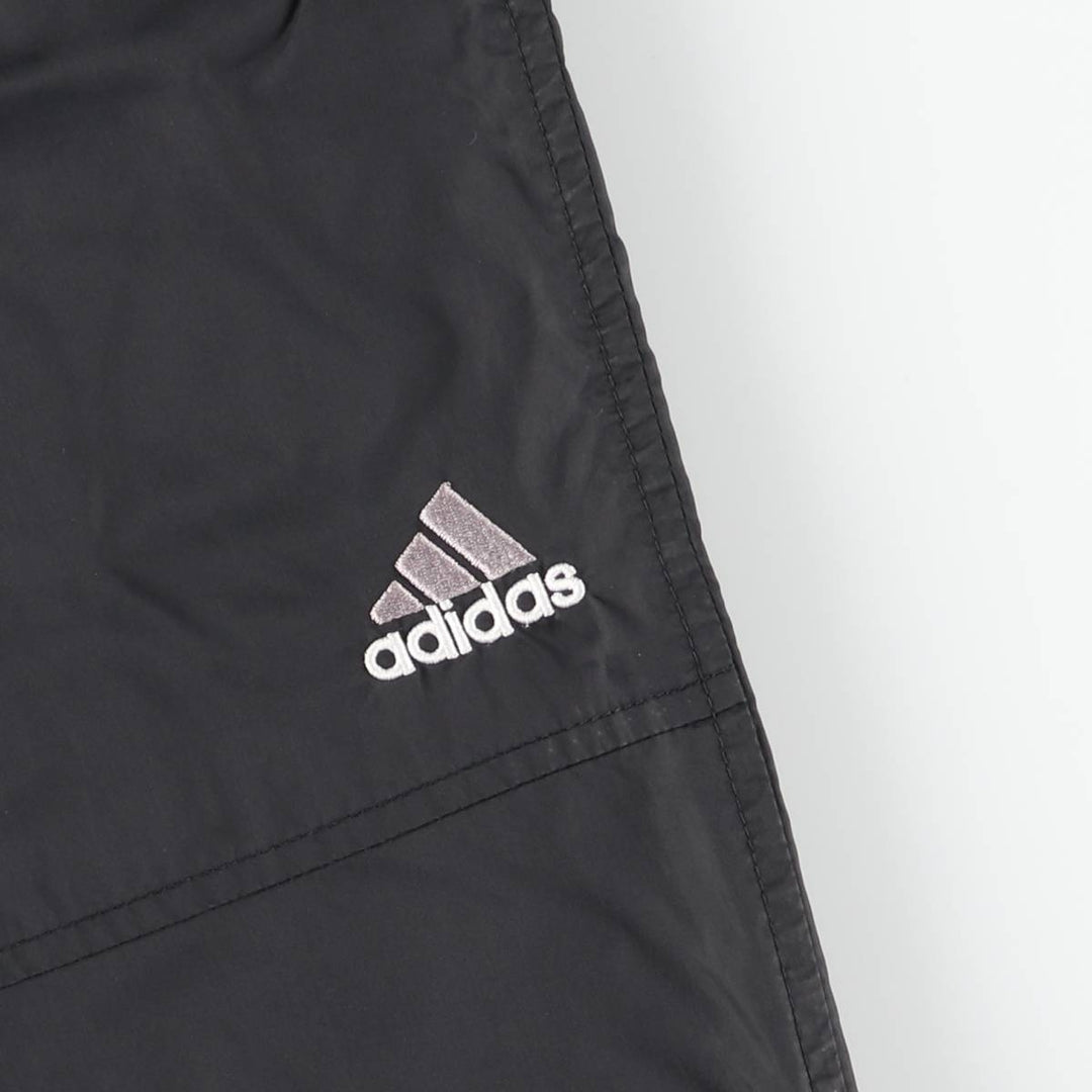 00'S Adidas nylon pants, rustling pants, men's size M Nylon black type Vintage Second Hand