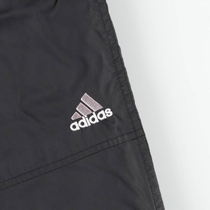00'S Adidas nylon pants, rustling pants, men's size M Nylon black type Vintage Second Hand