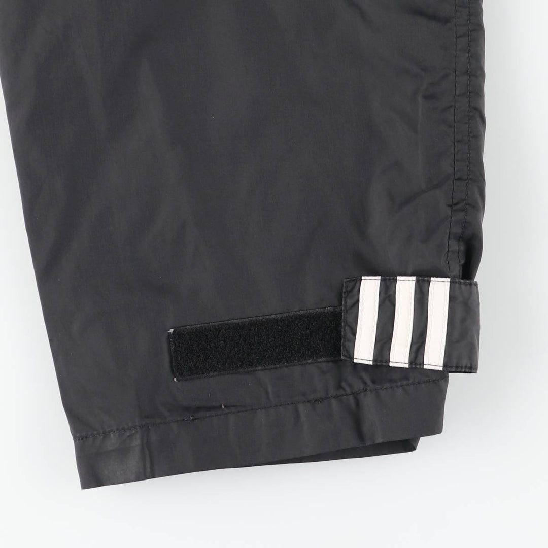00'S Adidas nylon pants, rustling pants, men's size M Nylon black type Vintage Second Hand