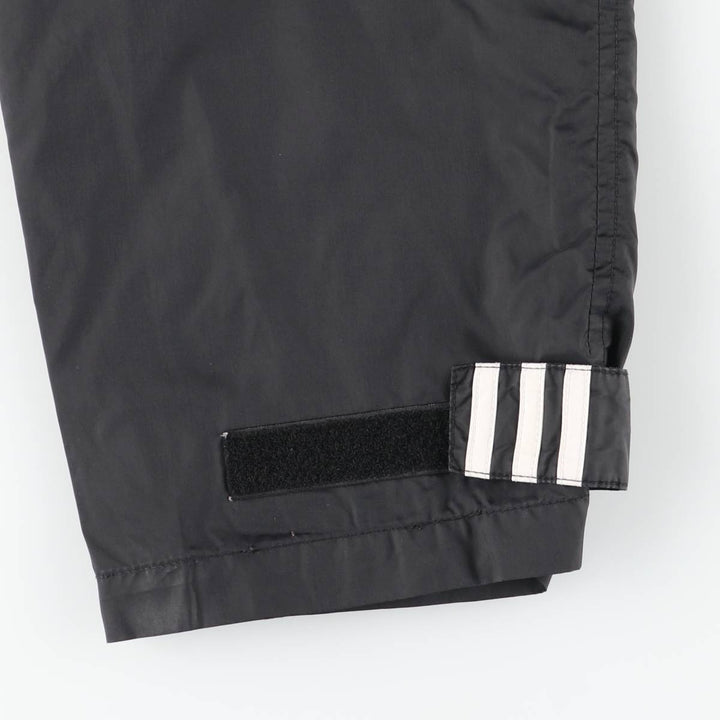00'S Adidas nylon pants, rustling pants, men's size M Nylon black type Vintage Second Hand