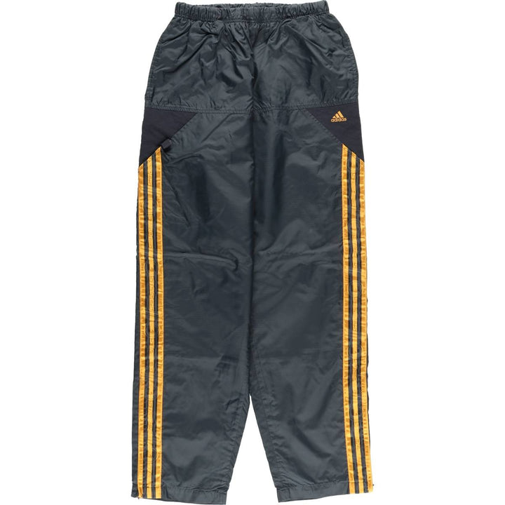 90s~00'S Adidas nylon pants, rustling pants, men's size L Nylon black type Vintage Second Hand