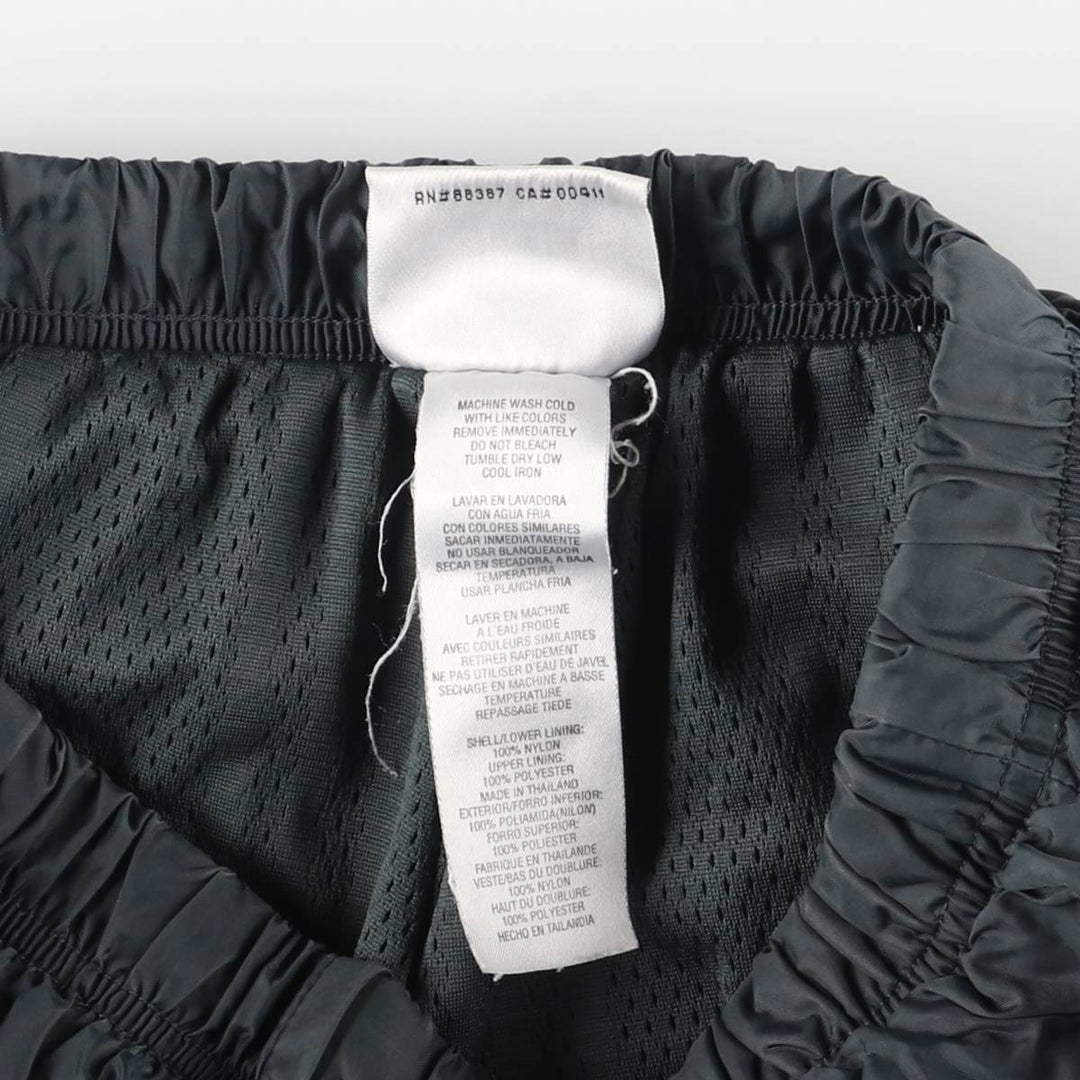 90s~00'S Adidas nylon pants, rustling pants, men's size L Nylon black type Vintage Second Hand