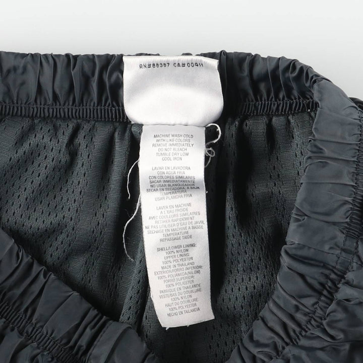 90s~00'S Adidas nylon pants, rustling pants, men's size L Nylon black type Vintage Second Hand
