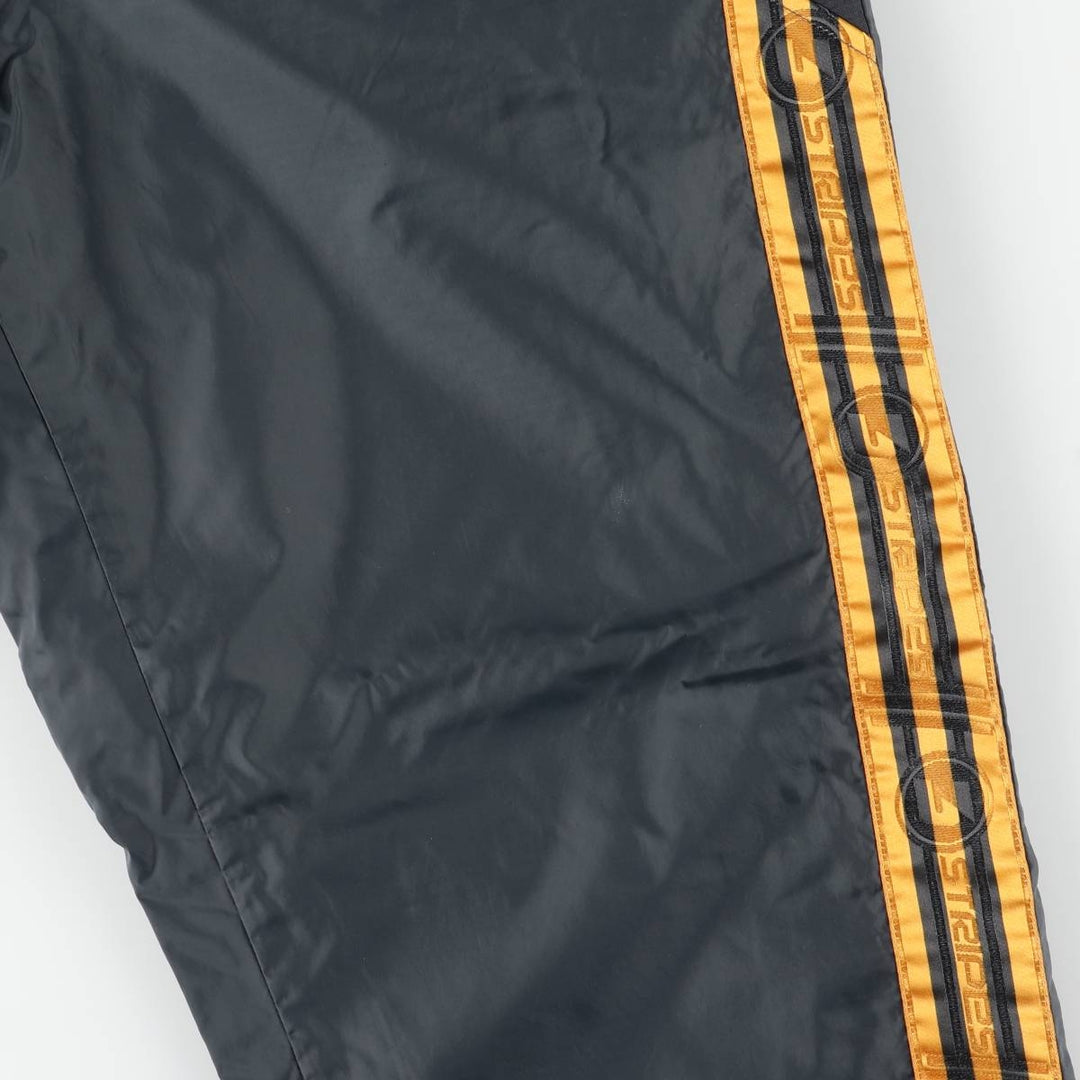 90s~00'S Adidas nylon pants, rustling pants, men's size L Nylon black type Vintage Second Hand