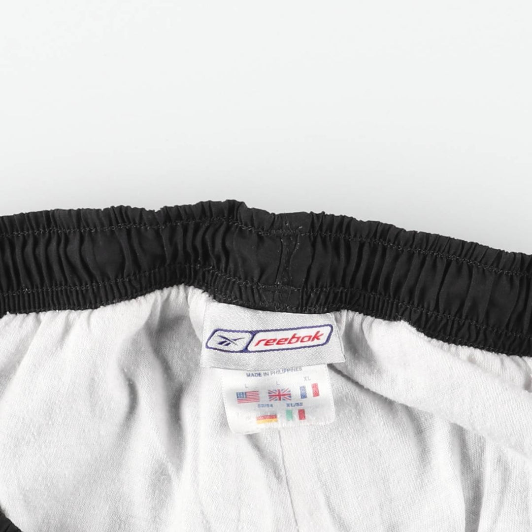 Reebok Warm-Up Pants, Nylon, Shaka Shaka Pants, Men's Size L polyester black type Vintage Second Hand
