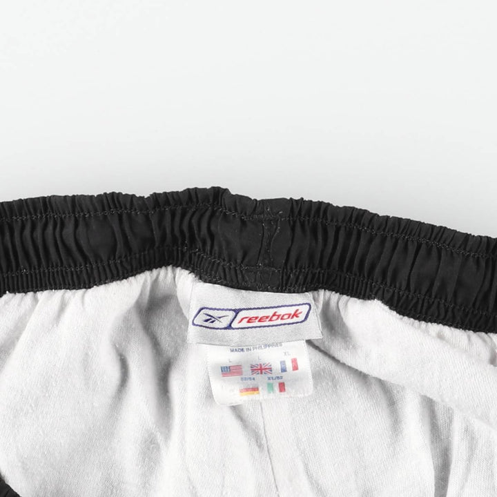 Reebok Warm-Up Pants, Nylon, Shaka Shaka Pants, Men's Size L polyester black type Vintage Second Hand