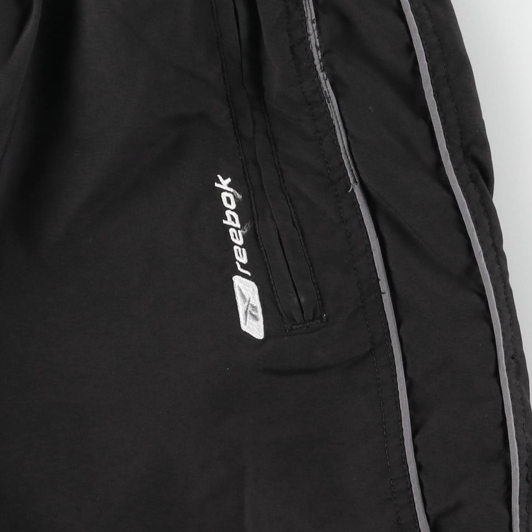 Reebok Warm-Up Pants, Nylon, Shaka Shaka Pants, Men's Size L polyester black type Vintage Second Hand