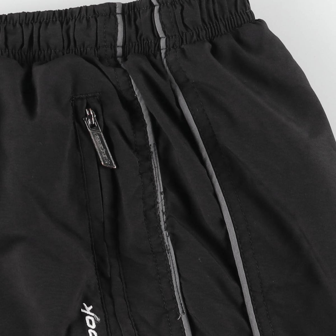 Reebok Warm-Up Pants, Nylon, Shaka Shaka Pants, Men's Size L polyester black type Vintage Second Hand