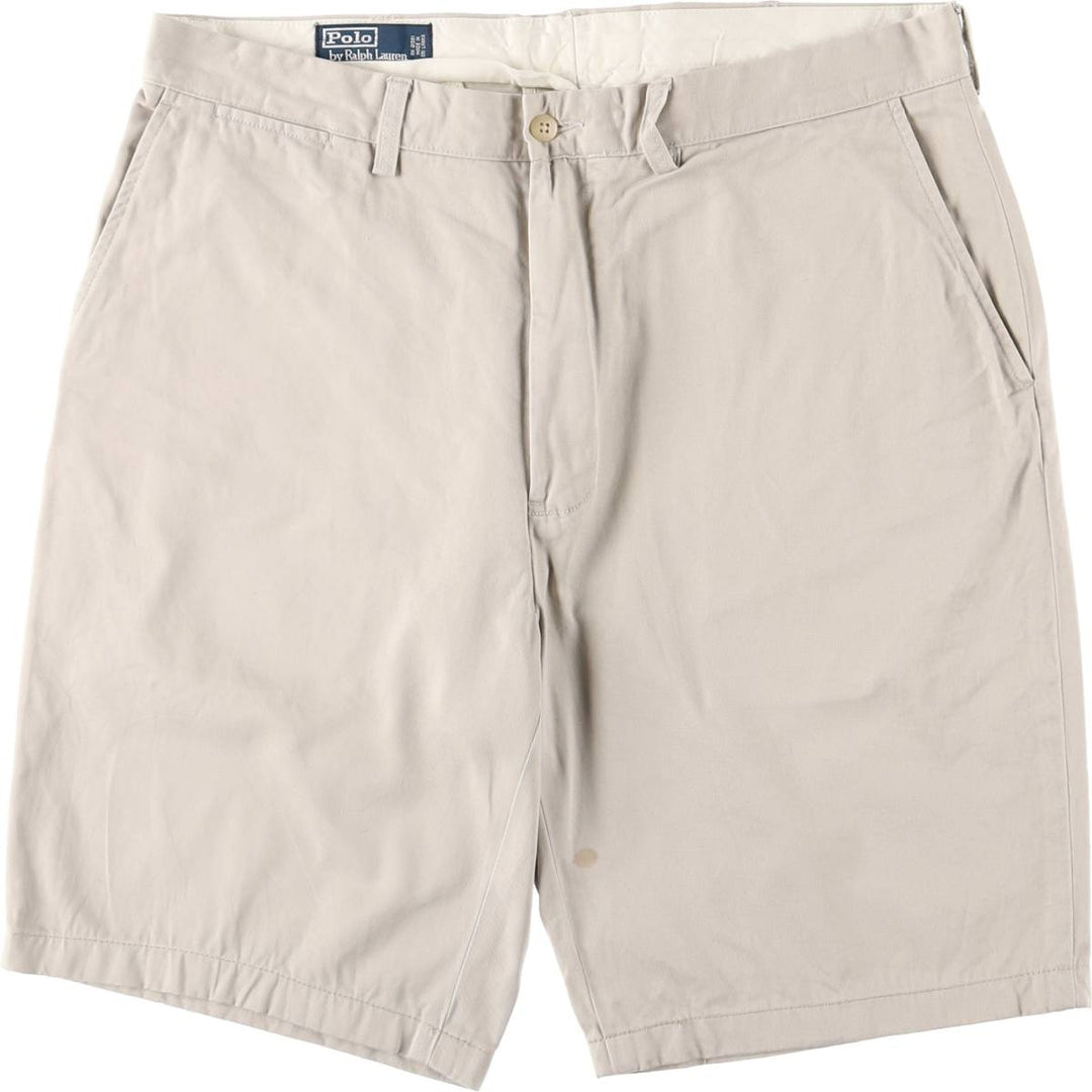 Ralph Lauren POLO by Ralph Lauren Chino Shorts, Men's Size W36 cotton Beige type Vintage Second Hand