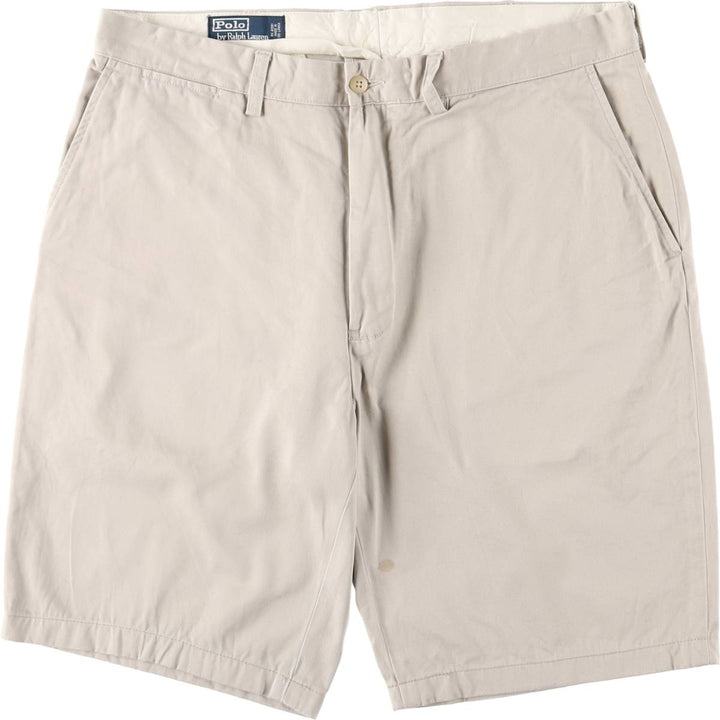 Ralph Lauren POLO by Ralph Lauren Chino Shorts, Men's Size W36 cotton Beige type Vintage Second Hand