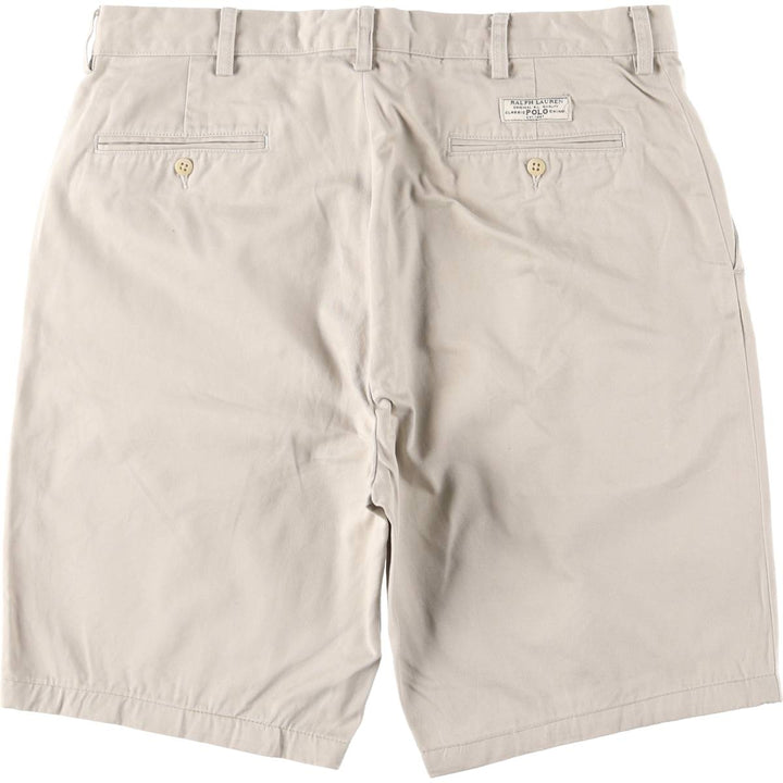 Ralph Lauren POLO by Ralph Lauren Chino Shorts, Men's Size W36 cotton Beige type Vintage Second Hand