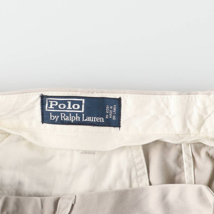 Ralph Lauren POLO by Ralph Lauren Chino Shorts, Men's Size W36 cotton Beige type Vintage Second Hand