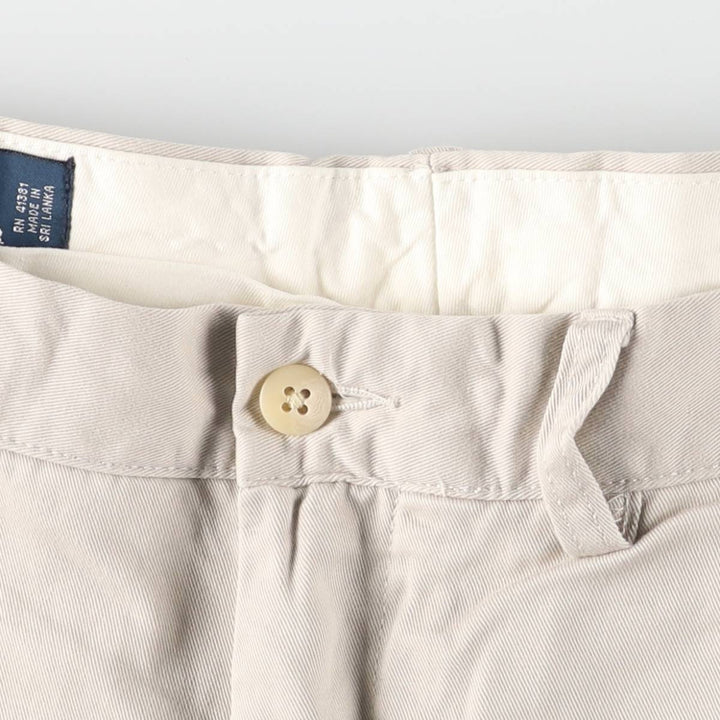 Ralph Lauren POLO by Ralph Lauren Chino Shorts, Men's Size W36 cotton Beige type Vintage Second Hand
