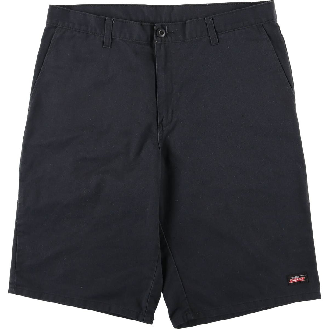 Dickies Work Shorts, Half Pants, Men's, W37 equivalent polyester black type Vintage Second Hand