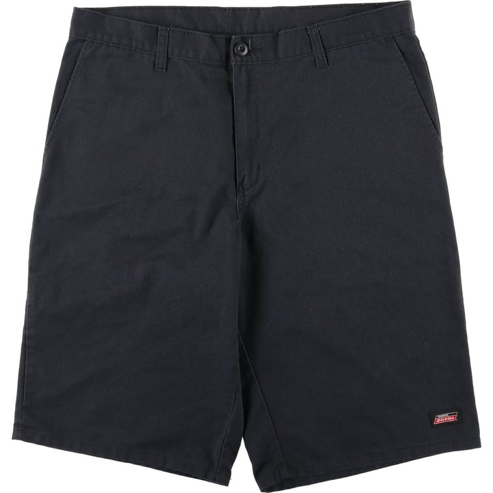 Dickies Work Shorts, Half Pants, Men's, W37 equivalent polyester black type Vintage Second Hand