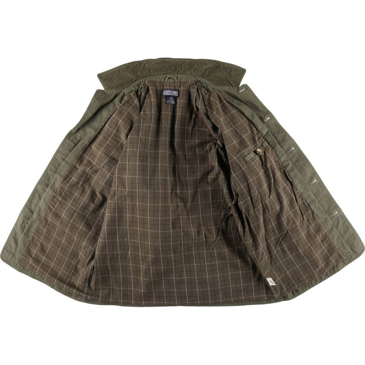 Vintage 80s-90'S Lands' End hunting jacket, men's size XL cotton Khaki type Vintage Second Hand