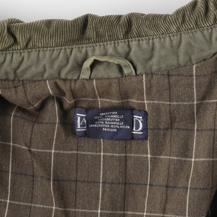 Vintage 80s-90'S Lands' End hunting jacket, men's size XL cotton Khaki type Vintage Second Hand