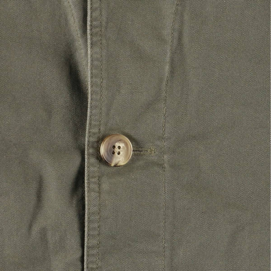Vintage 80s-90'S Lands' End hunting jacket, men's size XL cotton Khaki type Vintage Second Hand