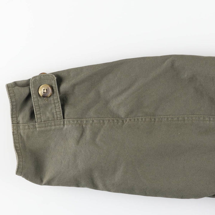 Vintage 80s-90'S Lands' End hunting jacket, men's size XL cotton Khaki type Vintage Second Hand