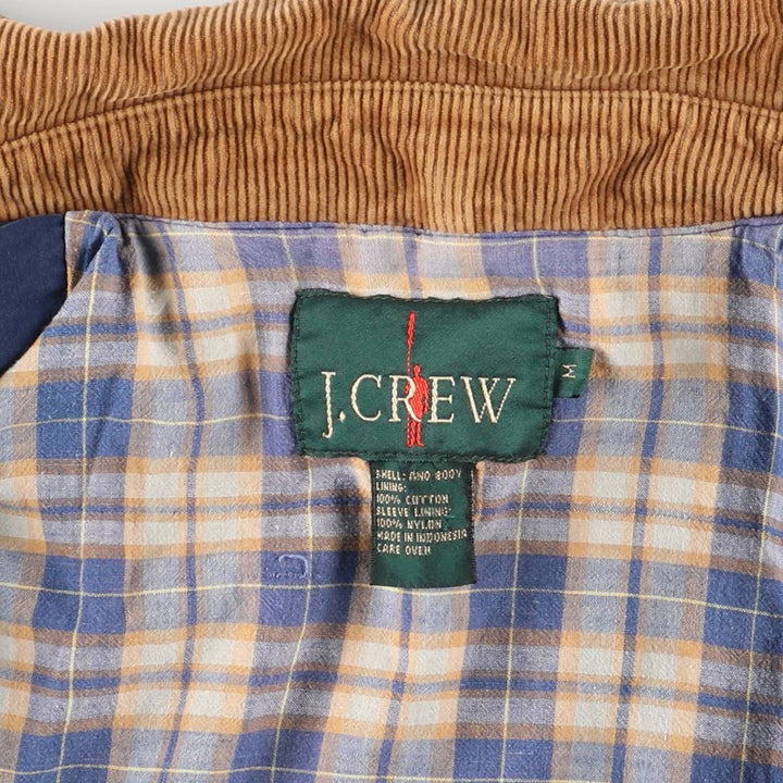 90'S J.Crew hunting jacket, men's size M cotton Navy blue Vintage Second Hand
