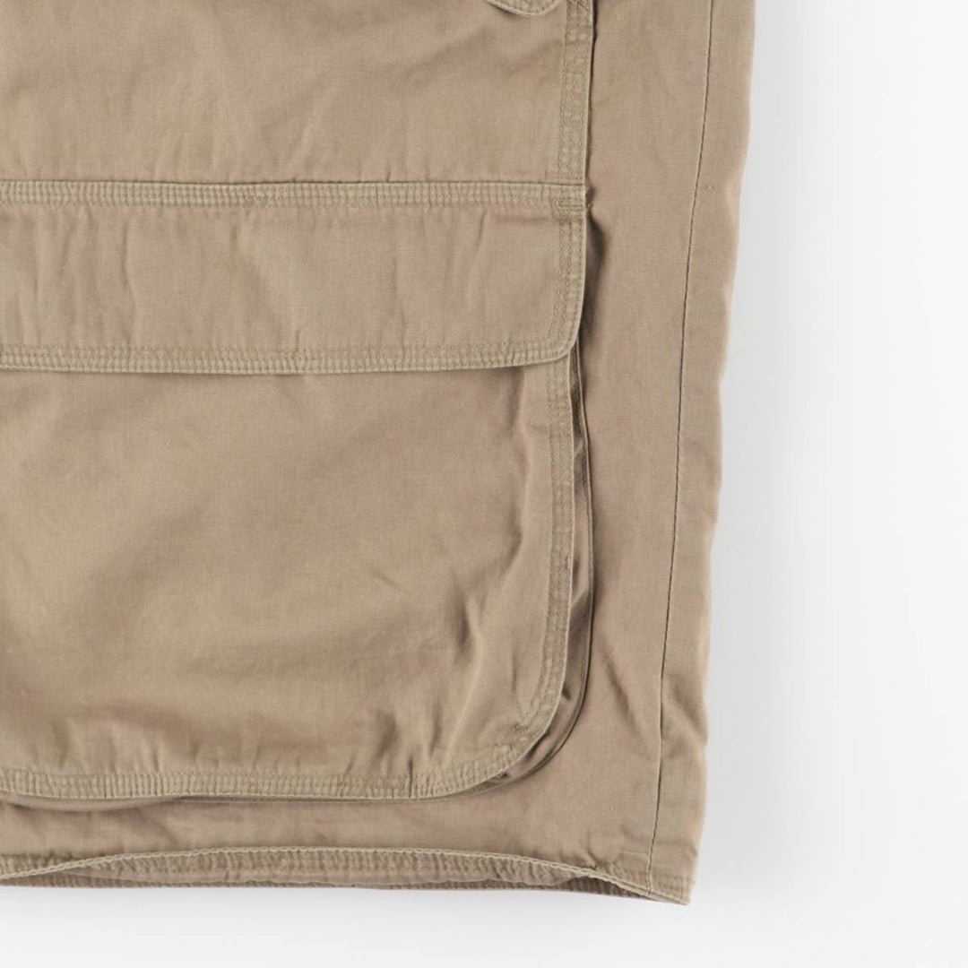 90'S J.Crew Vintage Hunting Jacket, Men's Size L cotton beige type brown Vintage Second Hand