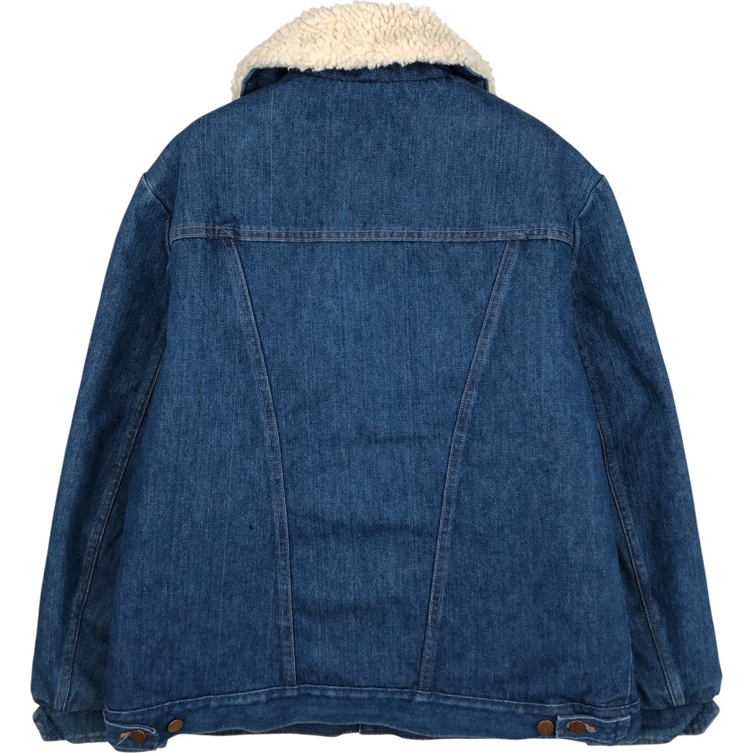 1970'S Maverick 3JL55NV Denim Jacket, Lunch Coat, Made in USA, Men's XL, Vintage cotton blue type Vintage Second Hand