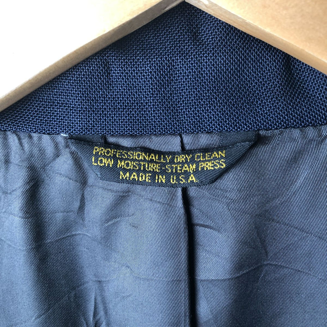 ADAMS ROW Navy Blazer, Tailored Jacket, Made in USA, Men's Size M unclear navy blue type Vintage Second Hand
