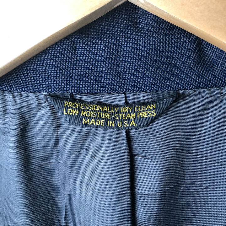 ADAMS ROW Navy Blazer, Tailored Jacket, Made in USA, Men's Size M unclear navy blue type Vintage Second Hand