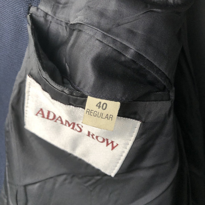 ADAMS ROW Navy Blazer, Tailored Jacket, Made in USA, Men's Size M unclear navy blue type Vintage Second Hand